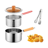 LCYHOMIEE small deep fryer pot with basket for quick, crispy results