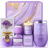 LE CADEAU lavender gift basket - relaxing spa-inspired set for her
