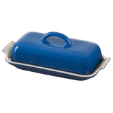 Le Creuset Heritage Butter Dish Marseille closed preserves freshness for morning toast.