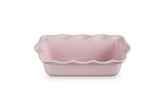 Le Creuset Heritage fluted loaf pan chiffon pink for even browning