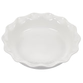 Le Creuset Heritage Pie Dish 9-inch white front view highlighting even baking and easy release.