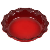 Le Creuset Heritage Pie Dish Cerise ready for oven-to-table serving with even browning.
