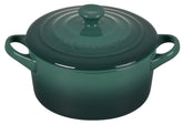 Le Creuset Mini Round Cocotte Artichaut 14oz, ideal for elegant single portions at table