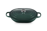 Le Creuset Signature Oval Casserole with lid on for even heat and moist results
