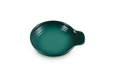 Le Creuset Signature Stoneware Spoon Rest Artichaut for quick clean-up after cooking.