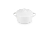 Le Creuset mini cocotte top view, ideal for single-serve desserts.