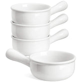 LE TAUCI French Onion Soup Bowl with handle close-up for safe oven-to-table serving