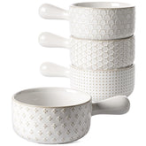 LE TAUCI 18oz bowls with handles for easy serving