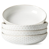 LE TAUCI pasta bowls Arctic White set of four for generous servings