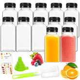 Leaflai 8oz juice bottle with clear body for easy drink visibility.