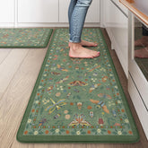 LEEVAN anti fatigue mat with butterfly motif adds cheerful decor and kitchen comfort