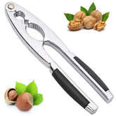 LEFJUBAW nut cracker cracking walnuts with steady zinc alloy construction for easy kitchen use.