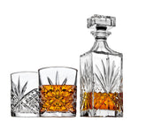 Lefonte whiskey decanter with Irish-cut facets for elegant pouring
