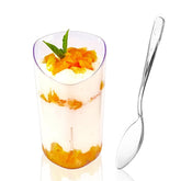 Legredic 30-pack mini dessert cups in clear plastic for elegant servings