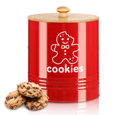 LEIFIDE Gingerbread Man Cookie Jar with gingerbread design adds festive charm while storing cookies on the counter