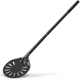 Leightszen 6inch pizza turning peel with extra-long handle for safe oven transfers.