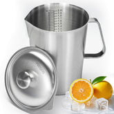 Leilifre stainless steel pitcher lid for secure, mess-free pouring