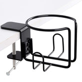 LEKUSHA large desk cup holder clip-on securing beverages on a desk
