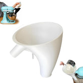 LELLURE Counte flour funnel guides flour into KitchenAid bowl for tidy pours