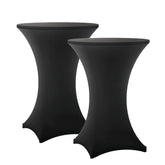 Lemict cocktail table covers 2-pack on round black table for a clean look