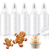 LemonRoad five 4oz squeeze bottles with precise icing control for cookies