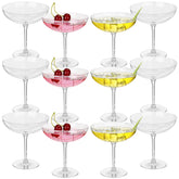 LemonRoad detachable martini glasses in clear plastic for stylish cocktails