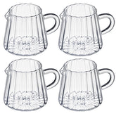 LemonRoad wave creamer pitcher 6oz set for easy milk or cream serving