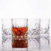 LEMONSODA crystal-cut old fashioned glass hero for whiskey tasting