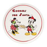Lenox Disney Cookies for Santa Plate featuring Mickey and Minnie for festive cookie service.