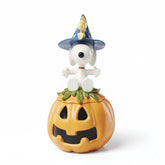 Lenox The Great Pumpkin candy dish with Snoopy lid, perfect for festive Halloween candy displays.