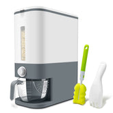 Lenwi rice dispenser shows the 22-25 lb container for fresh, organized rice storage