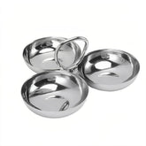 Leopacat 3-in-1 stainless steel snack plate ready for organized serving