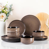 LERATIO ceramic dinner plates in 10.5 inches for generous portions.