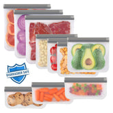 Lerine dishwasher-safe bags in grey, easy cleaning after meals
