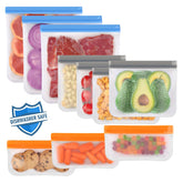 Lerine dishwasher-safe bags shown being cleaned inside-out for easy dishwasher cleanup.