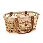 LGENHOOM egg basket with handle ready for egg collection
