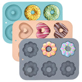 LGQUK heart-shaped blue donut pan for effortless release and even baking.