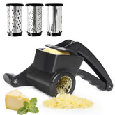 LHS Cheese Grater Hand Crank 3-in-1 with ergonomic handle for quick grating.