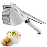 LHS heavy-duty potato ricer and masher in stainless steel for smooth mash