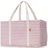 LHZK standing extra large tote bag with upright design for easy grocery loading.