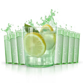 Liacere 14oz green plastic glass set for everyday dining and entertaining.