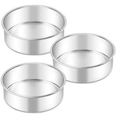 LIANYU 6-inch cake pan set with durable stainless steel for reliable bake results