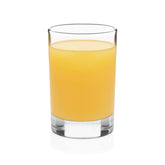 Libbey heavy base juice glasses with sturdy bottoms for stable pouring.