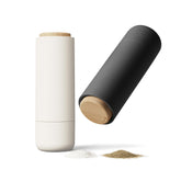 LIBKEN non-spill grinder with upside-down design for mess-free seasoning.