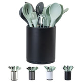 LIBODOUR 360° rotating utensil holder on counter keeps spatulas within easy reach.
