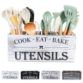 LIBODOUR Utensil Holder with large capacity organizing spatulas on the counter