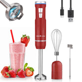 Liebe&Lecker cordless immersion blender in action for on-the-go blending.