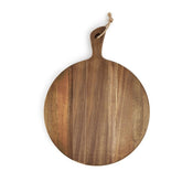 LiebeOlivee Acacia cutting board shows rich grain, perfect for chopping and serving on the counter.