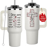 LIERIE8888 faith tumbler 40oz with handle, keeps drinks hot and inspires daily devotion.