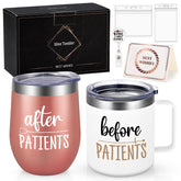 Lifecapido before-patients mug keeps coffee hot during rounds.